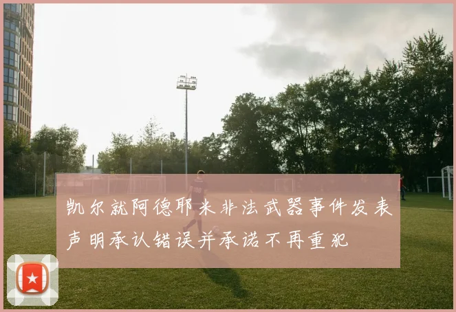 凯尔就阿德耶米非法武器事件发表声明承认错误并承诺不再重犯